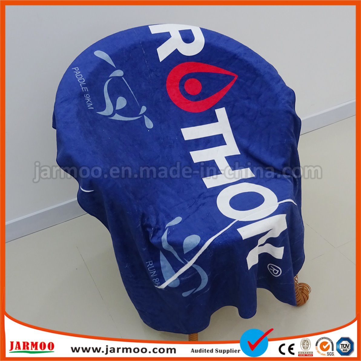 Custom Logo 100% Cotton Printed Promotion Beach Towel
