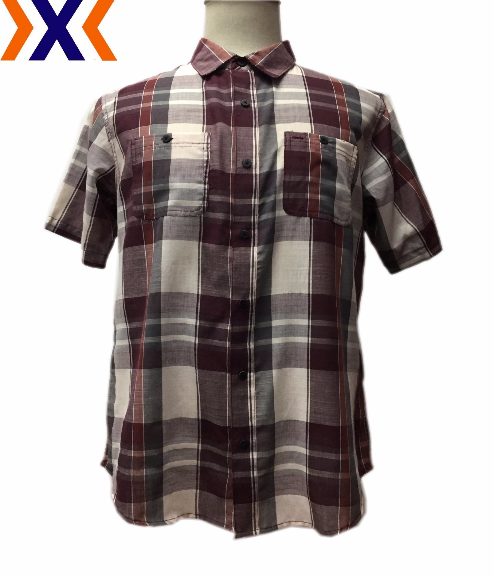 Young Man's Shirt with Y/D Plaid
