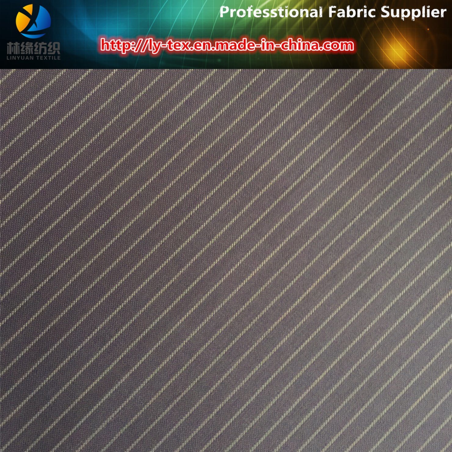 4mm Polyester Y/D Stripe Fabric for Suit Trousers