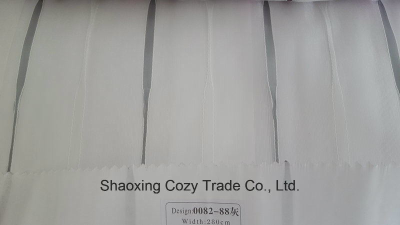 New Fashion Project Stripe Organza Sheer Curtain Fabric 008288hui