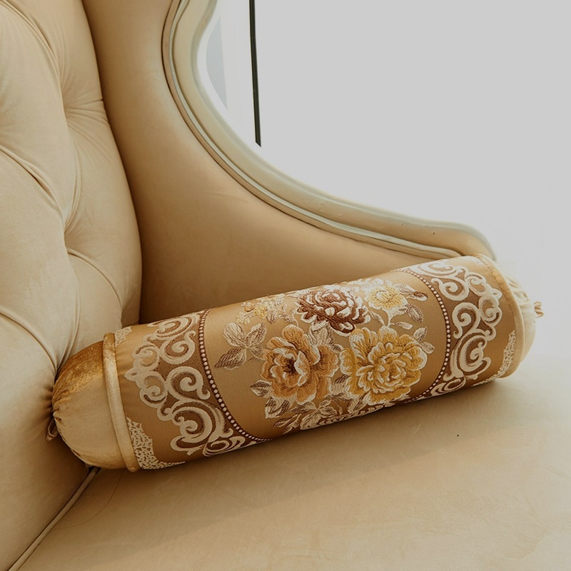 Decorative Home Indoor/Outdoor Round Bolster Pillow