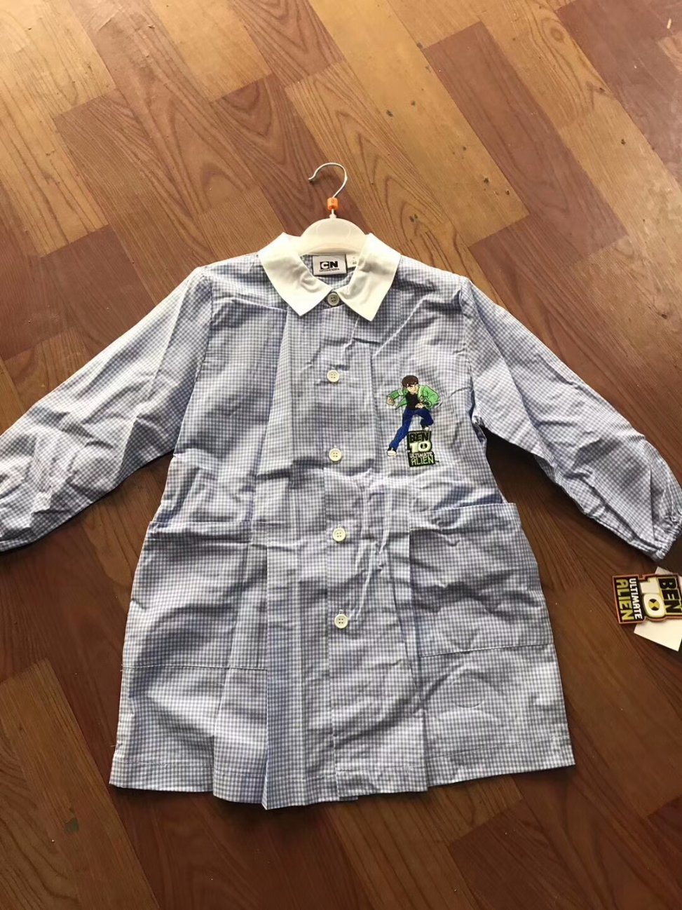 Wholesale Gray Round Collar Girl Shirt Dress