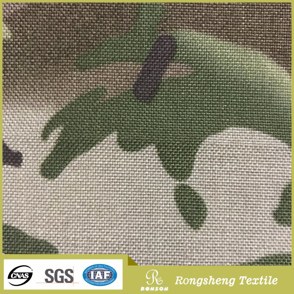 Camouflage Printed Nylon Cordura 1000d PU Fabric for Army Bag