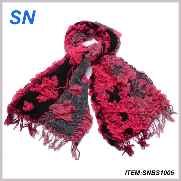 2014 Fashion Ruffle Bubble Shawl Warm Neck Wrap (SNBS1005)
