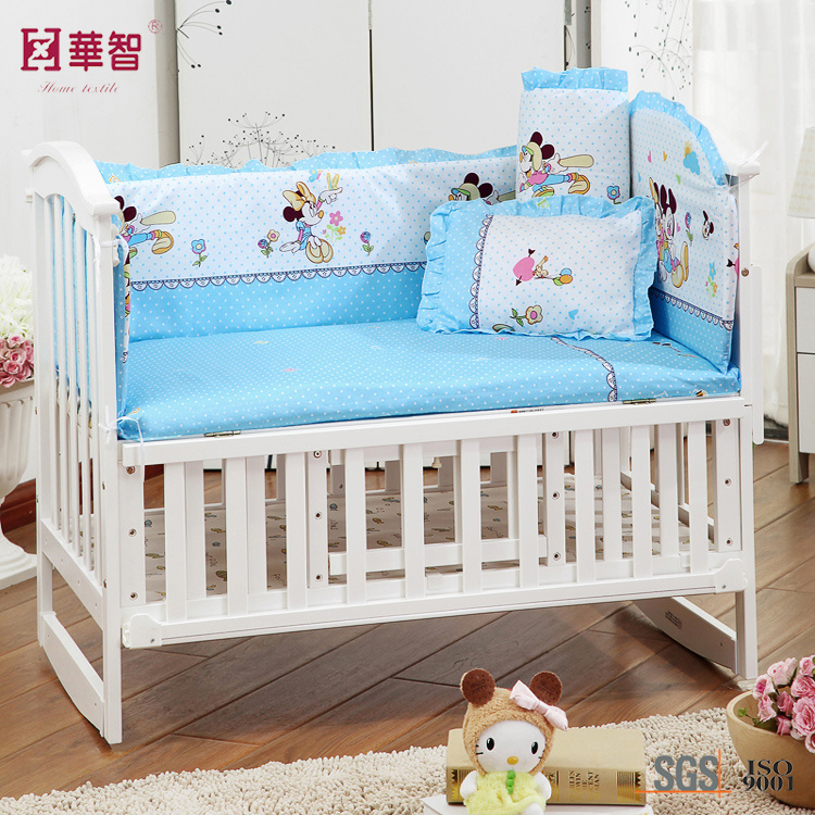 Baby Bedsheet Sets with Crib Bumper