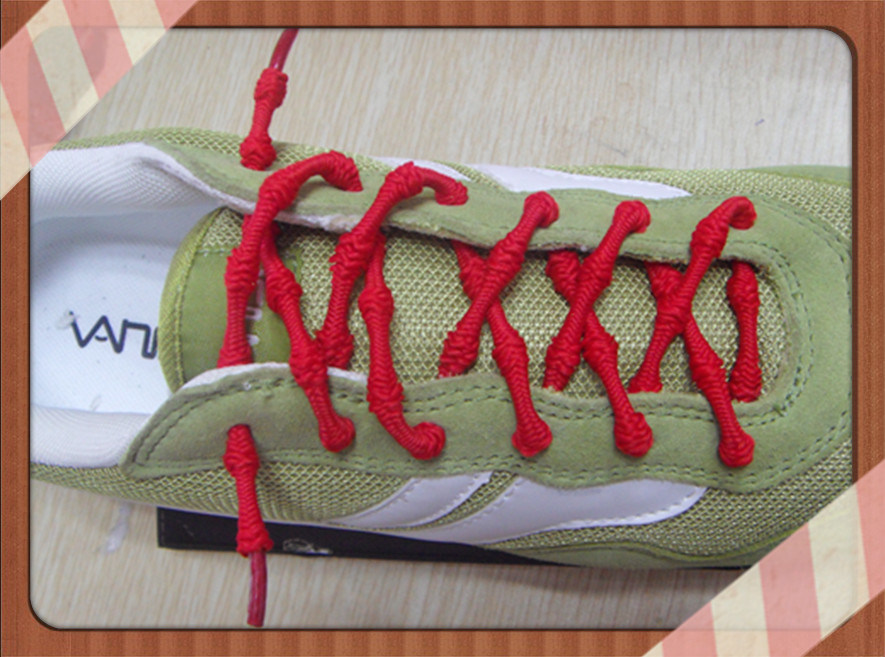 Wholesale Bamboo No Tie Elastic Knot Shoelace