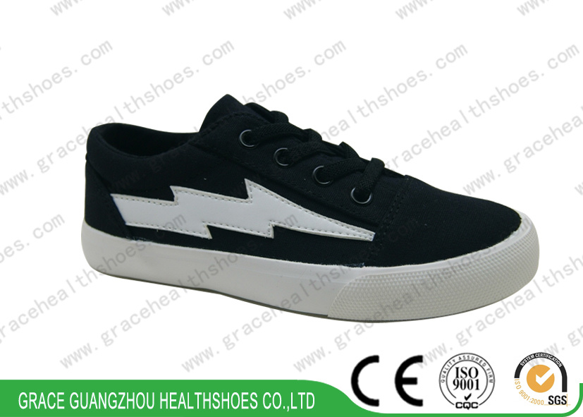 Black Lace Casual Canvas Sports Running Footwear