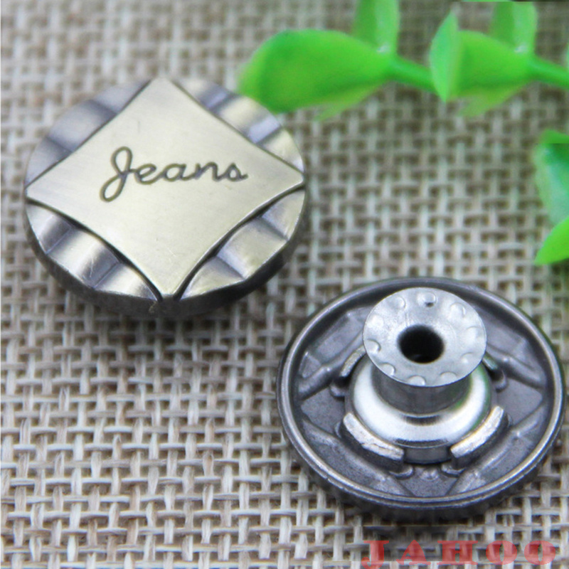 19mm Round Copper Alloy Metal Jeans Button for Garments