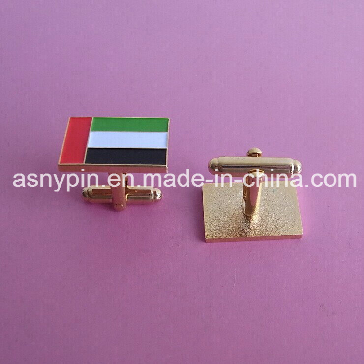 Cufflinks with UAE Flag Colors
