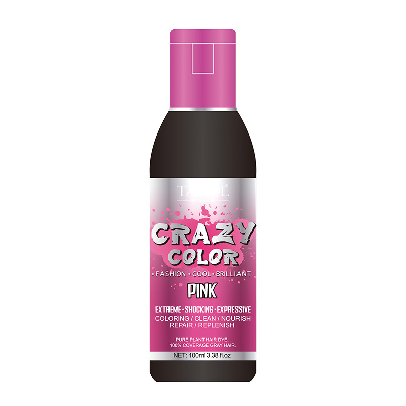 Tazol Cosmetic No Ammonia Semi-Permanent Hair Dye Pink 100ml