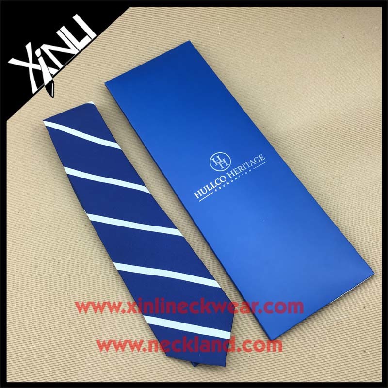 China Manufacturer 100% Handmade Stripe Woven Silk Necktie