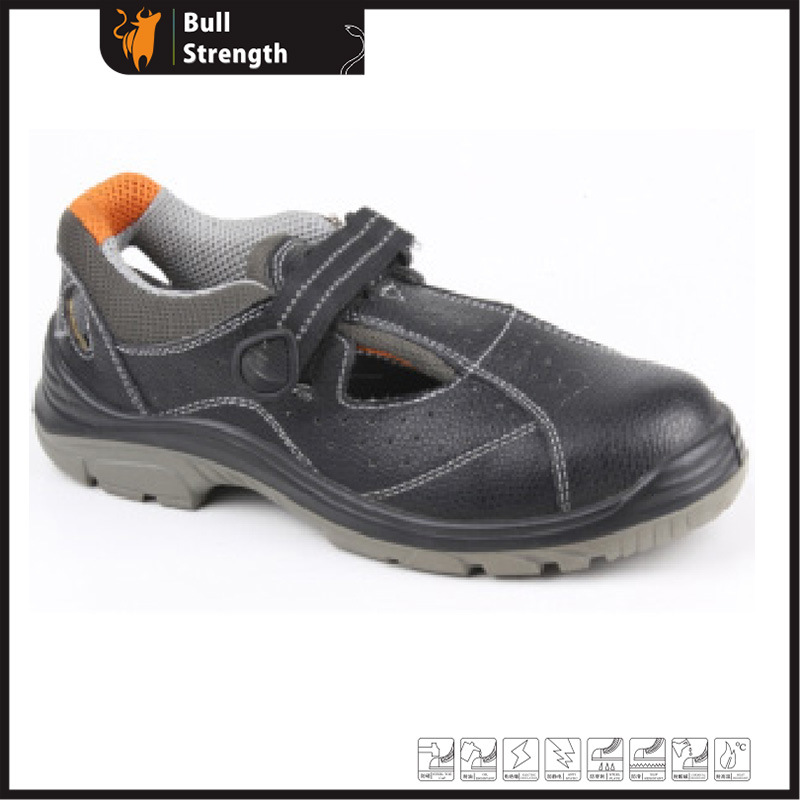 Summer Sandal Leather Safety Shoes with Steel Toecap (SN5214)
