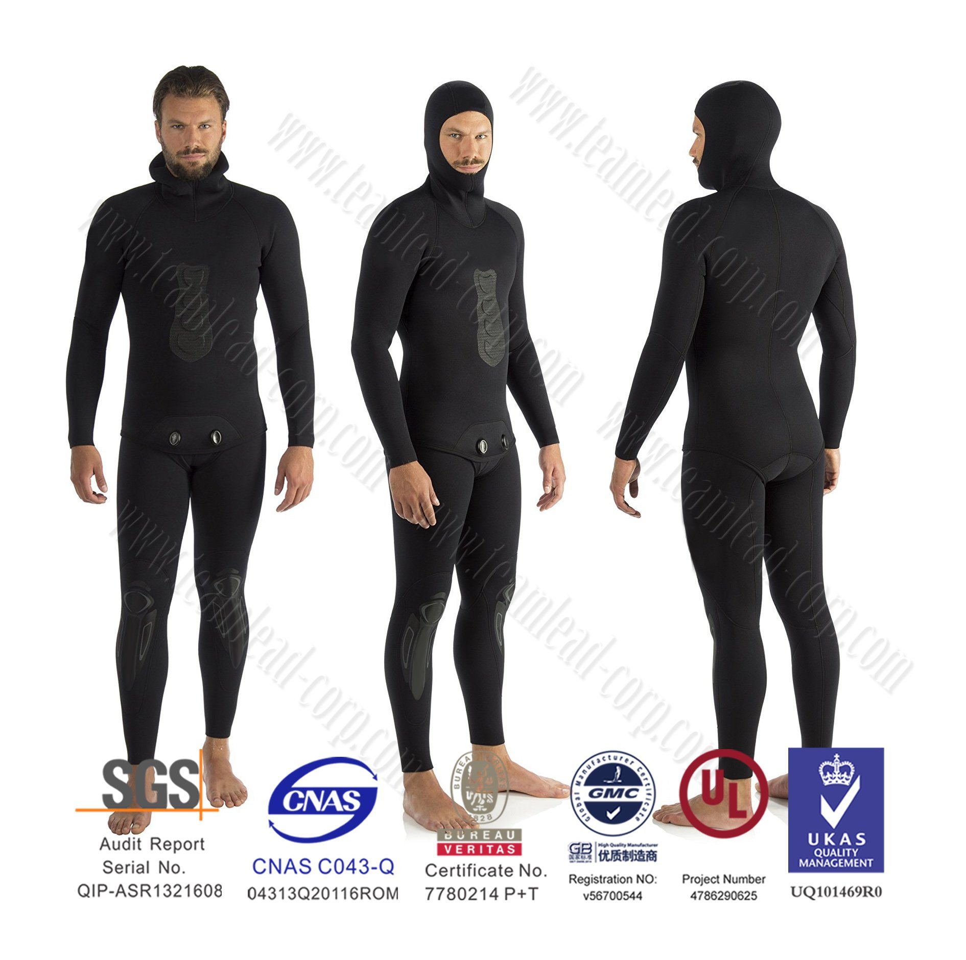 Pure Full Wetsuit 3mm Neopren – Warm Long Sleeve Wetsuit for Watersport, Snorkeling, Diving, Surfing