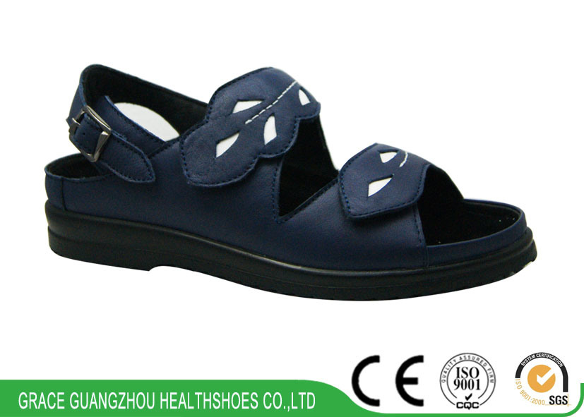 Fashion Sandal Comfort Women Footwear Ladies Wide Sandal with Removable Insole