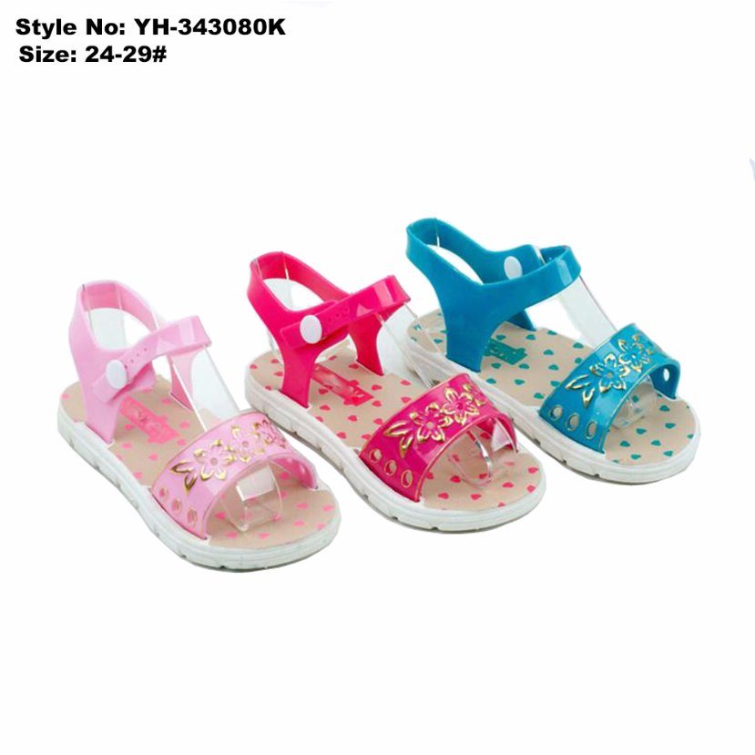 New Fashion Style High Quality Cheap PVC Girls Sandals