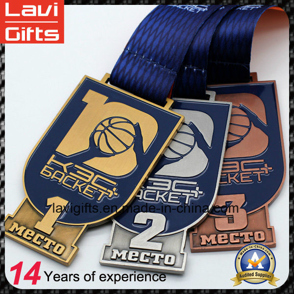 Promotion Cheap Basketball Racing Award Sport Medal with Logo