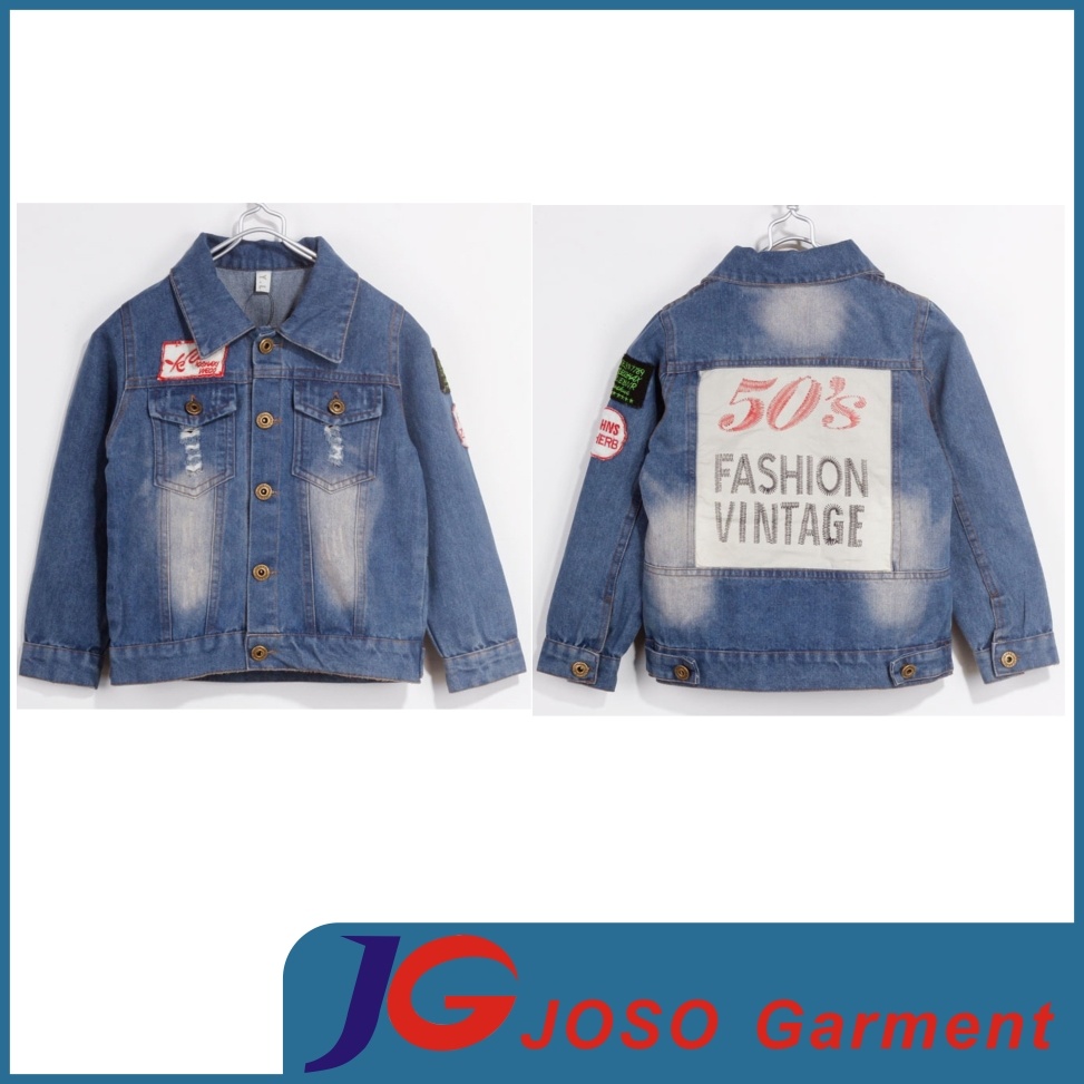 Boy Denim Jacket China Manufactory (JT8008)