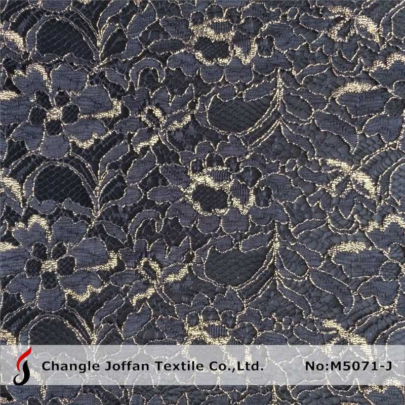 Fashion Gold African Lace Fabrics (M5071-J)