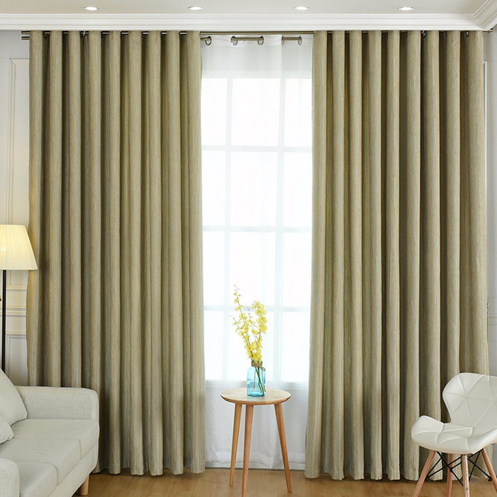 Newest Modern Style Chenille Jacquard Blackout Window Curtain (23F0078)