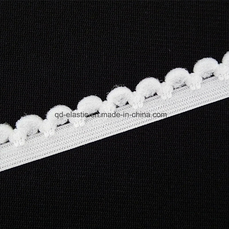 12mm Ball Style Big Fuzzy Tooth Edge Elastic Tape