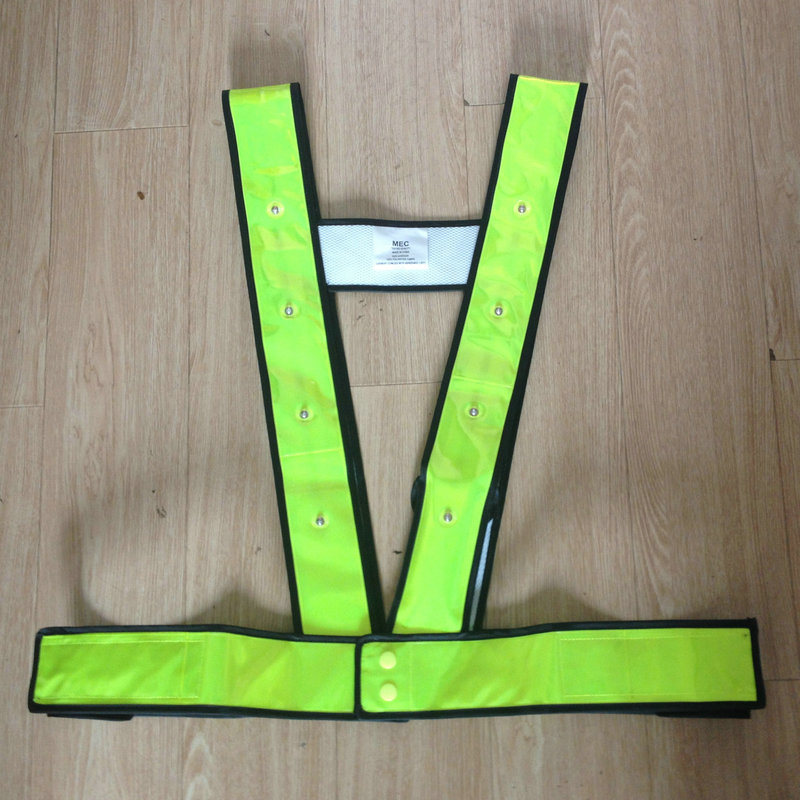 LED Flashing OEM High Visibility Vest Reflective Tape