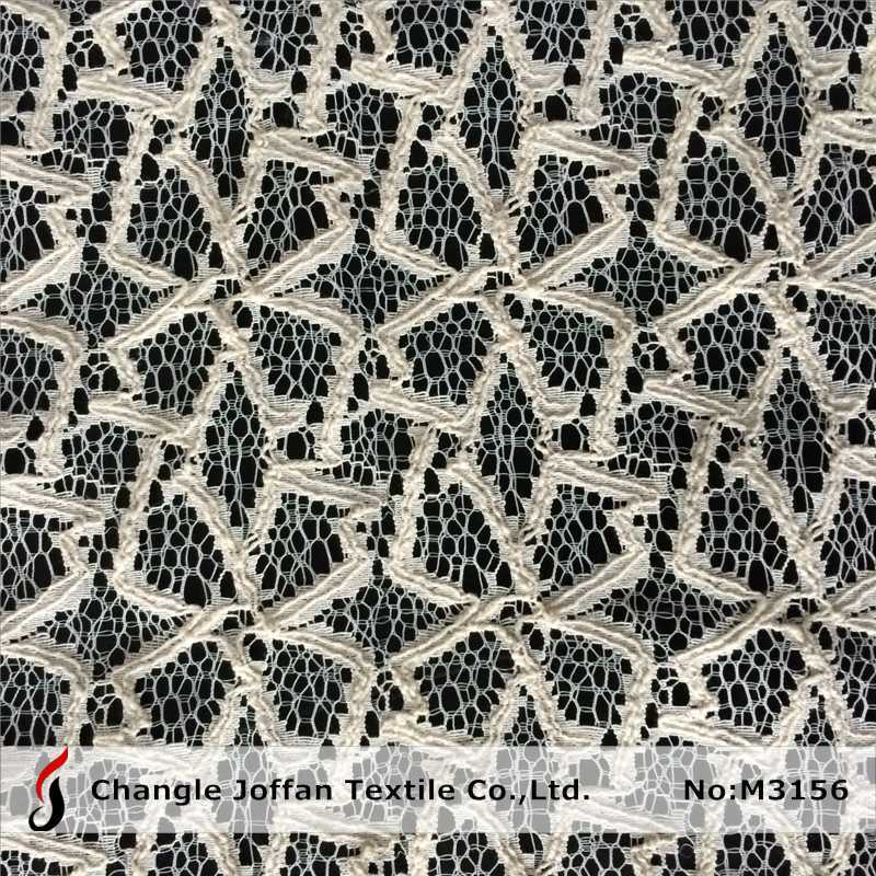 Knitting Cotton Geometric Lace Fabric (M3156)