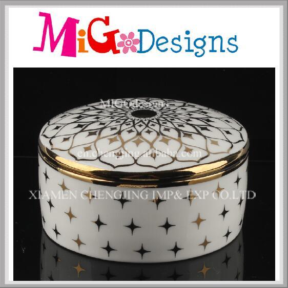 Cheap Wholesale Fashion Modern Home Decorative Ceramic Jewelry Box