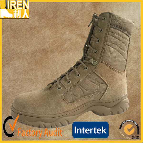 Durable Suede Cow Leather Desert Army Boot