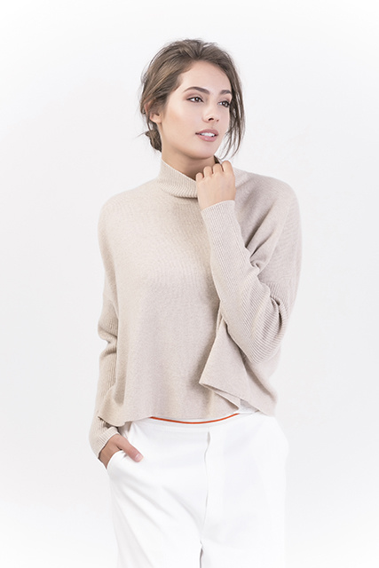 Women's Fashion Pure Color Cashmere Pullover