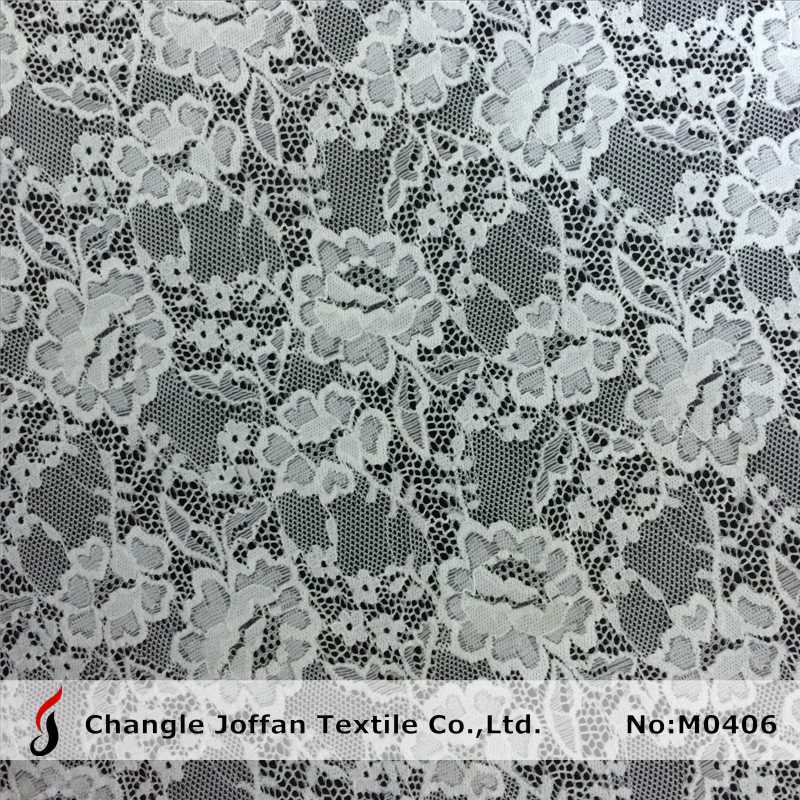 Allover Elastic Lace Fabric for Dresses (M0406)