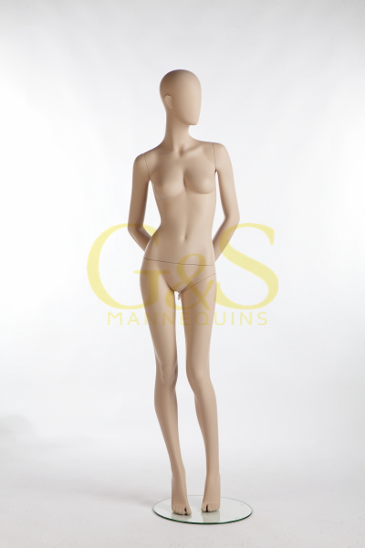 Skin Color Fashion FRP Windows Female Fiberglass Mannequins (GS-WA-049)