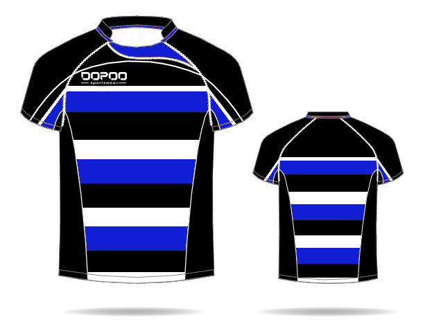 Health Fabric Rugby Shirt Jersey Rugby Uniform with Custom Printing