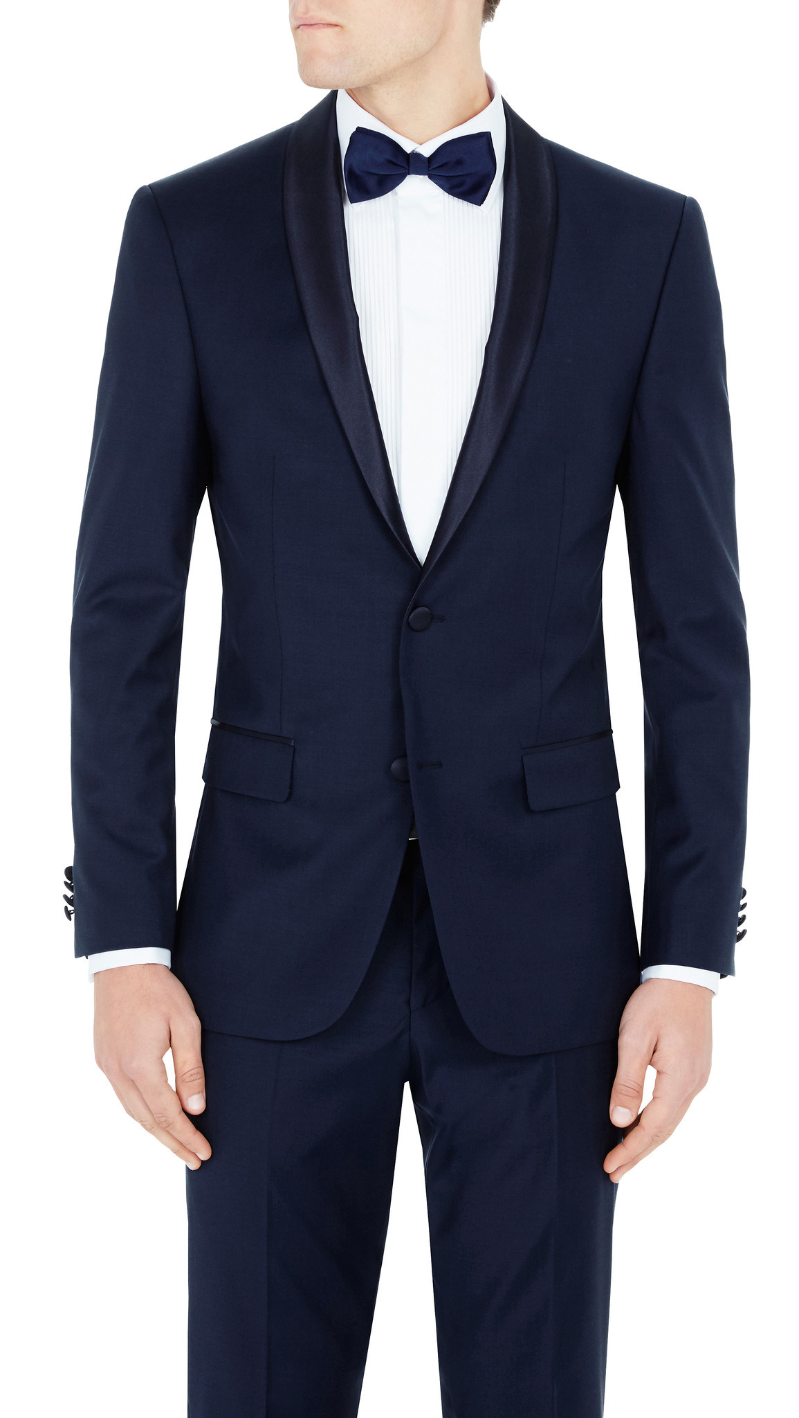OEM Wholesales Two Piece Dinner Suit in Blue