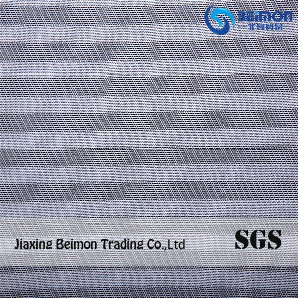 Refined Striped Underwear Elastic Jacquard Knitting Fabric for Lady's Dress