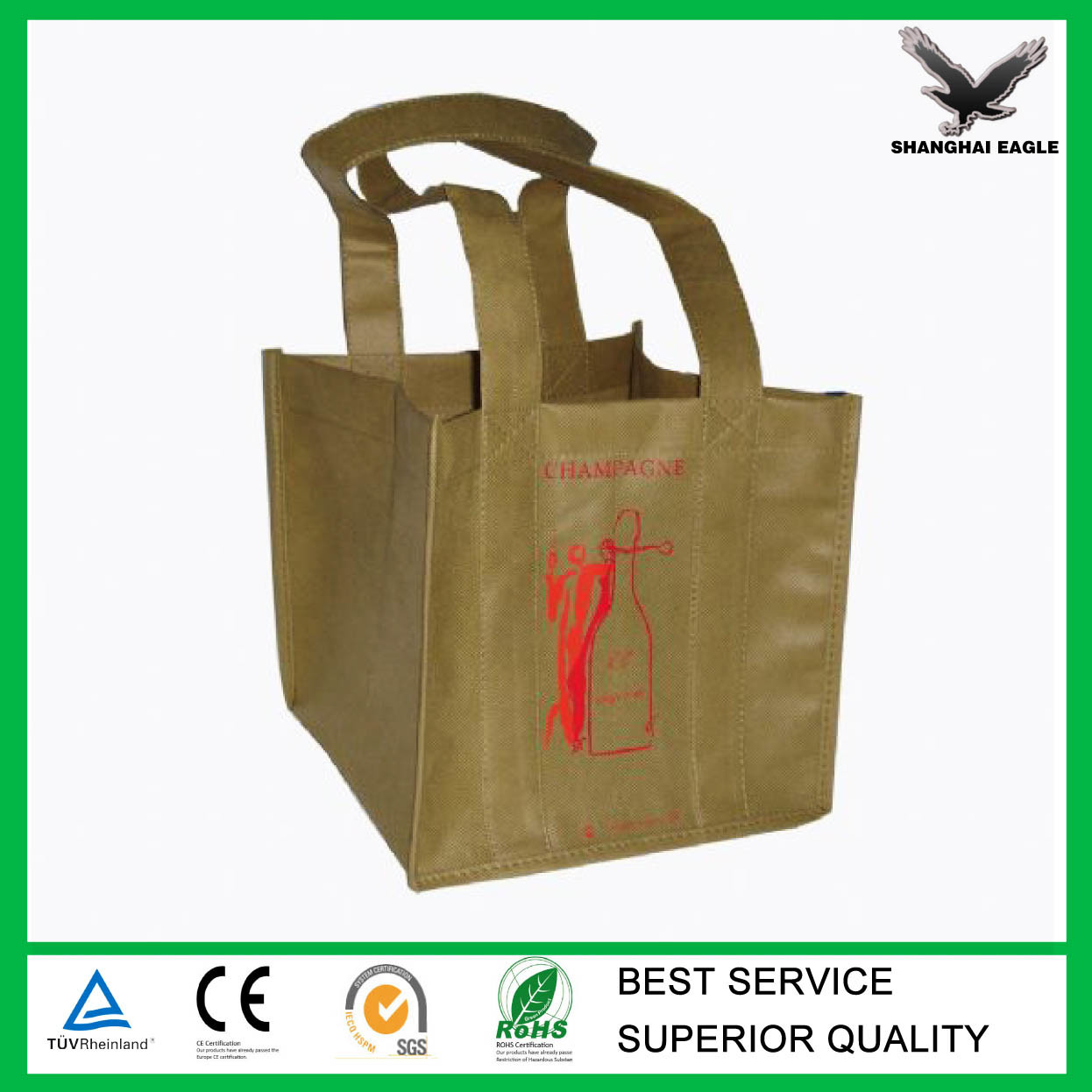 Custom Cheap Non Woven Polypropylene Tote Bag Wholesale