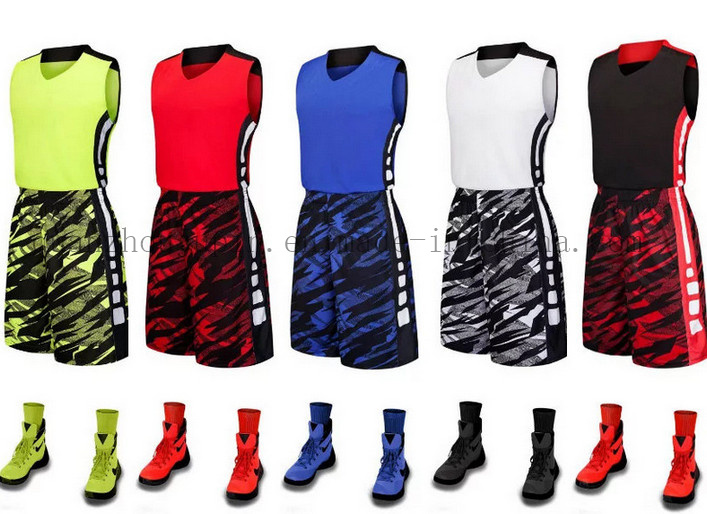 OEM Polyester Team Uniform Suit Basketball Jersey for Promotion