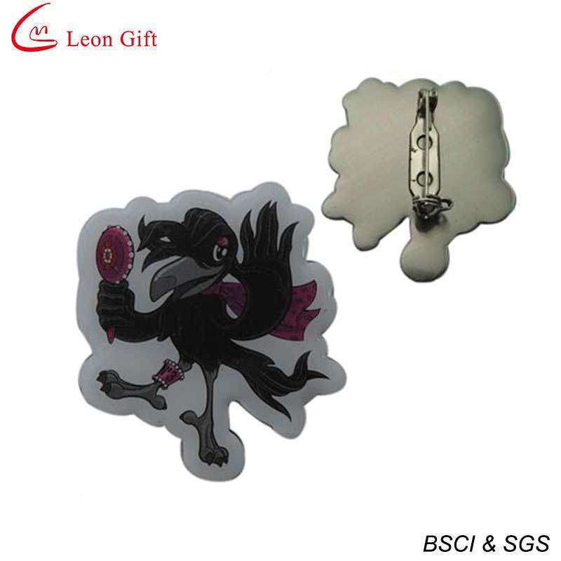 Custom Logo Printing Badge with Safety Pins (LM1734)