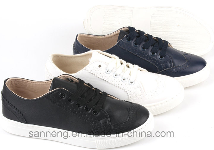 Women Shoes / Classic White Shoes with PVC Injection Outsole (SNC-49028)