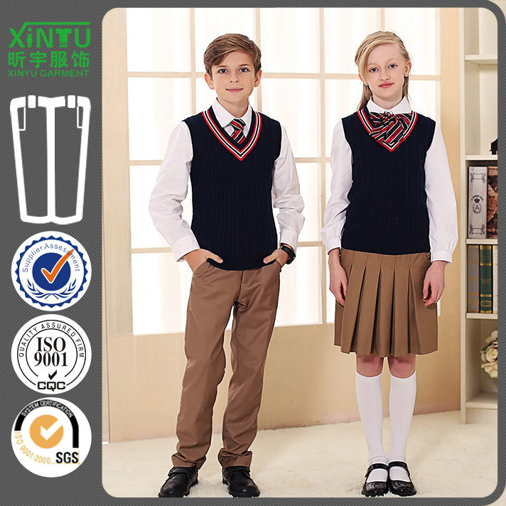 2016 Beautifl Sweat Vest Band Primary School Uniform Designs