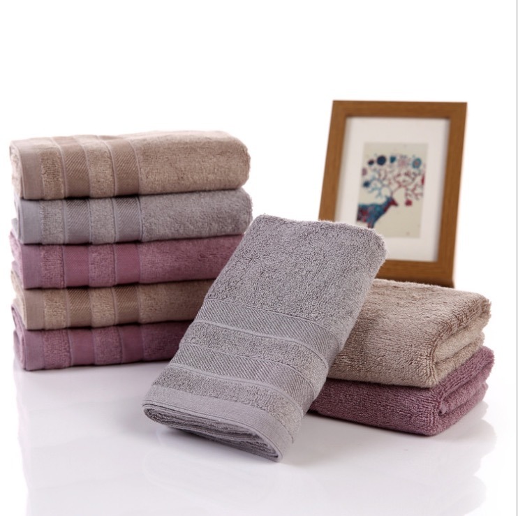 Hot Sale Hotel Terry Bamboo Fiber Solid Bath Towel Set