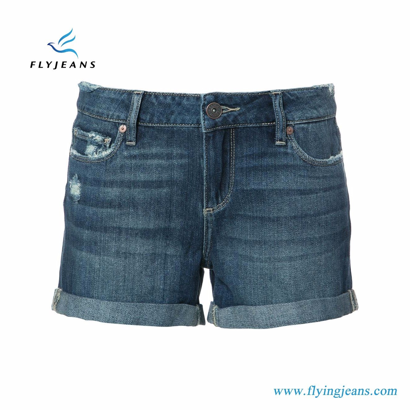 2017 Hot Sale Fashionable 100% Cotton Women Skinny Jeans Denim Shorts for Ladies (shorts E. P. 218)