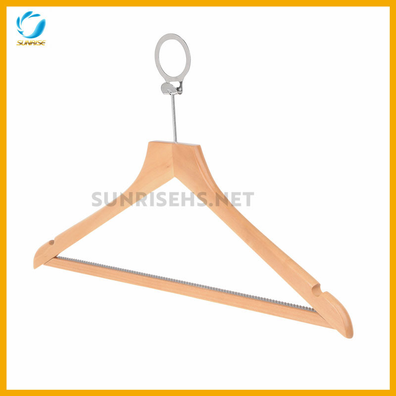 Customized Anti-Slip Wooden Clothing Hanger for Men