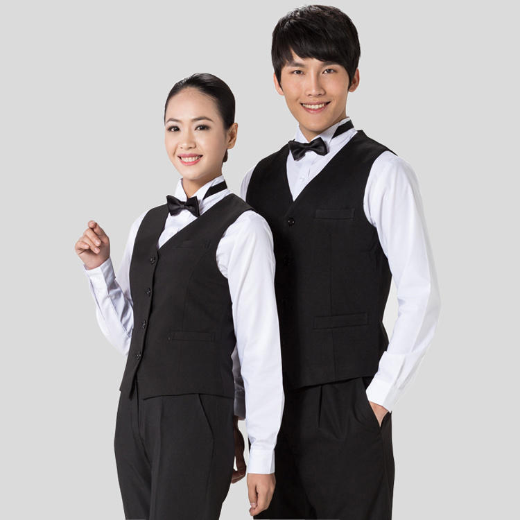 Restaurant Waiter Vest Hotel Waiter Vest Restaurant Clothing Hotel Uniform Reception Uniform