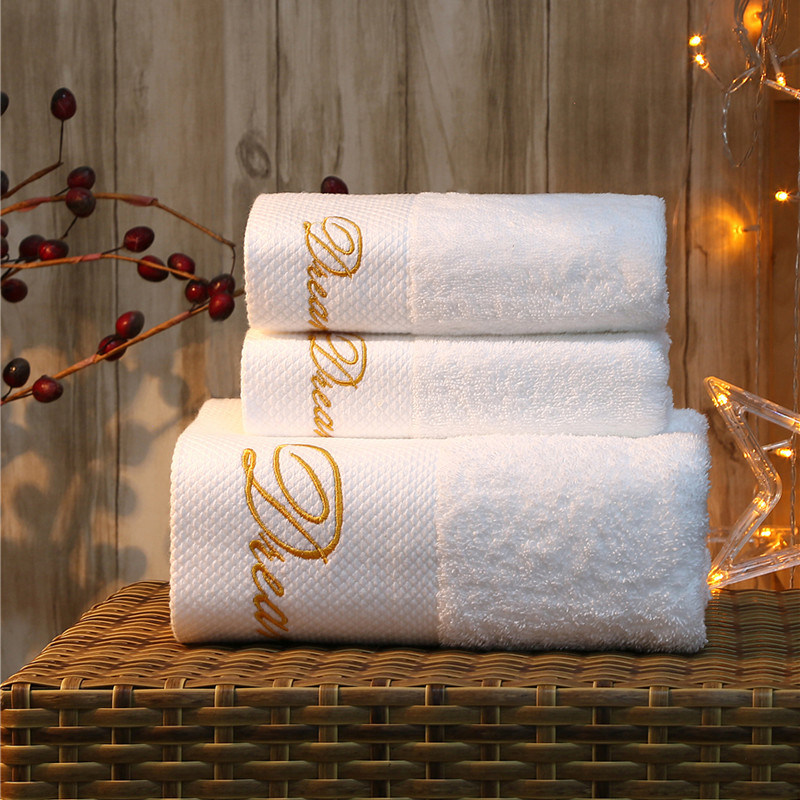 100% Cotton White Luxury Towel Hotel Bath Towel