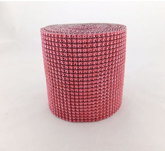 Rose Rhinestone Ribbon Diamond Mesh Wrap DIY