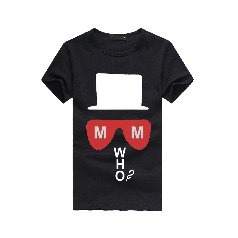 2015 Men Summer Design Cotton Printed Round Neck T-Shirt (X1054)