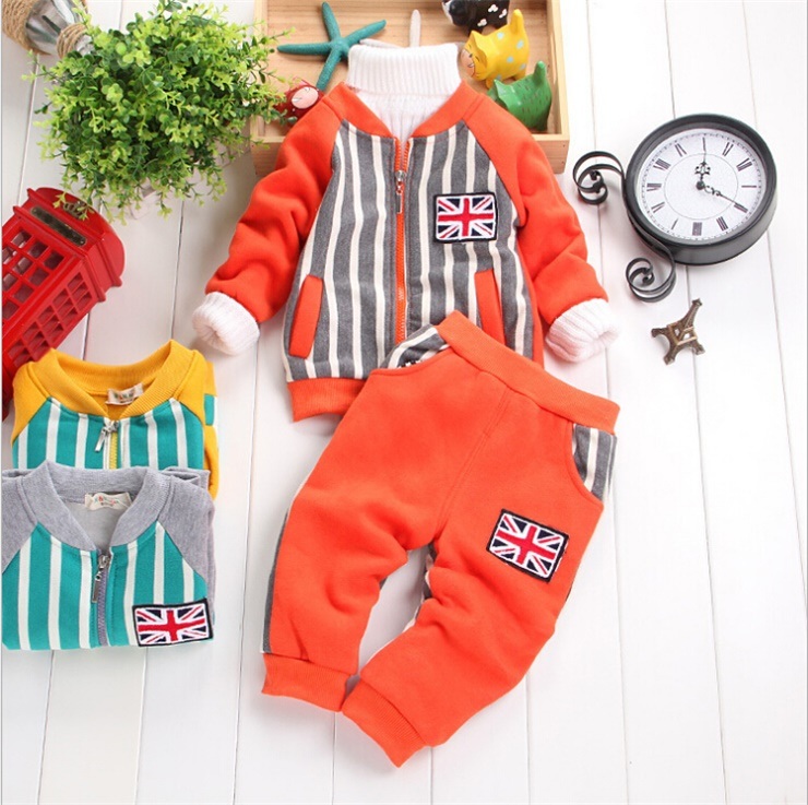 Ks1138 2015 Boys Sports Sets Kids Clothes Spring Children's Costumes Jacket & Pants 2 PCS Active Kids Suits Free Shipping