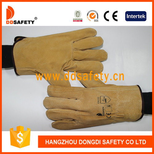 Ddsafety 2017 Pig Split Leather Driver Gloves Without Lining