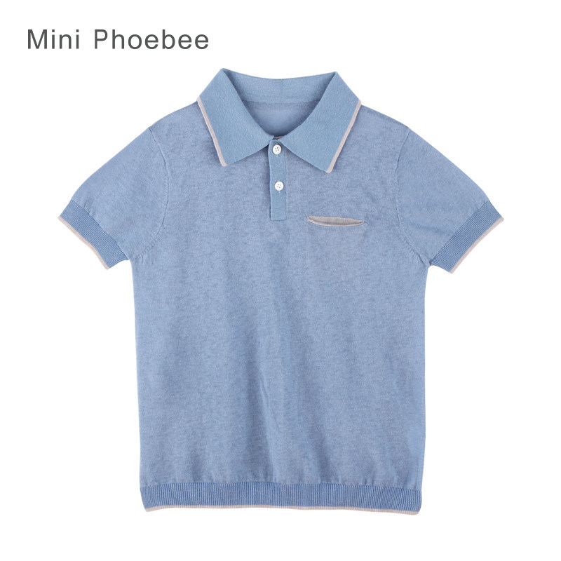 Phoebee Cotton Linen Blend T-Shirt for Boys