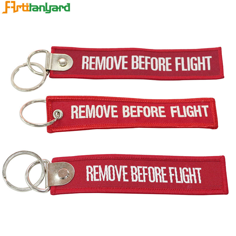 Customized Promotional Colorful Embroidery Key Chain